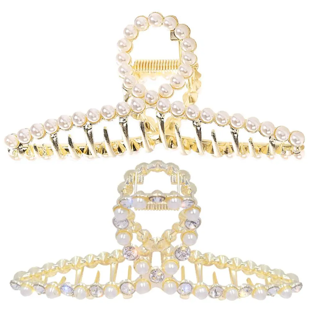 2 Pcs Pearl Hair Clip Claw Clips for Women Elegant Alloy Durable Hairstyle Accessories Thin Thick Hair Home Office Travel
2 Pcs Pearl Hair Clip Claw Clips for Women Elegant Alloy Durable Hairstyle Accessories Thin Thick Hair Home Office Travel