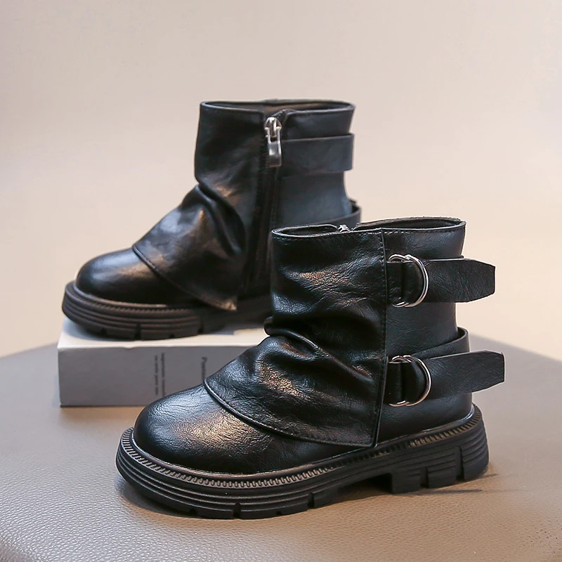 Girls Retro Leather Boots Anti Slip Children Fashion Short Boots Kids Ankle Boots Thick Warm Plush Fur Winter New Kids Shoes
Girls Retro Leather Boots Anti Slip Children Fashion Short Boots Kids Ankle Boots Thick Warm Plush Fur Winter New Kids Shoes