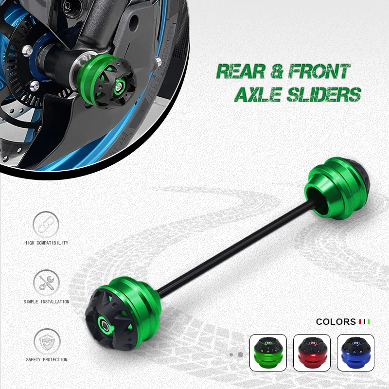 Motorcycle CNC Front Axle Fork Wheel Crash Sliders Pad Cap Falling Protection For Z800 Z1000 Z1000R Z1000SX 2010-2024 2025
Motorcycle CNC Front Axle Fork Wheel Crash Sliders Pad Cap Falling Protection For Z800 Z1000 Z1000R Z1000SX 2010-2024 2025