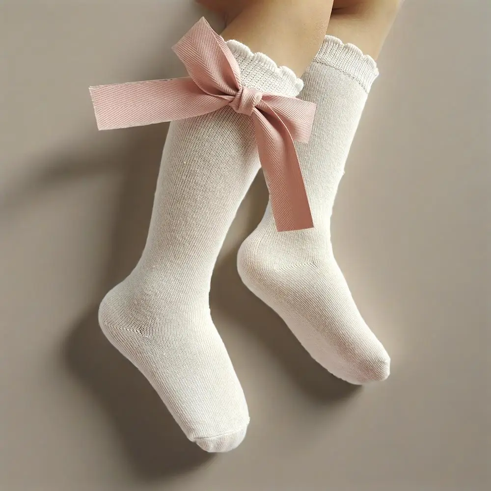 New Baby Cotton Socks Big Bow Girls Princess Socks Kids Toddlers Stockings Infant Accessories Children Long Tube Socken
New Baby Cotton Socks Big Bow Girls Princess Socks Kids Toddlers Stockings Infant Accessories Children Long Tube Socken