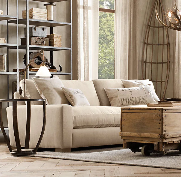 Solid wood three-person sofa, villa living room sofa
Solid wood three-person sofa, villa living room sofa