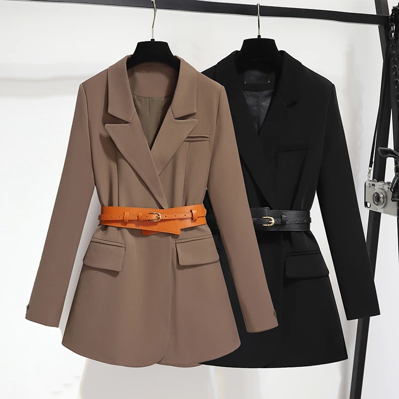 SuperAen Sashes Slim Black Suit Women 2025 Spring and Autumn New Korean Style Turn-down Collar Loose Casual Blazer
SuperAen Sashes Slim Black Suit Women 2025 Spring and Autumn New Korean Style Turn-down Collar Loose Casual Blazer