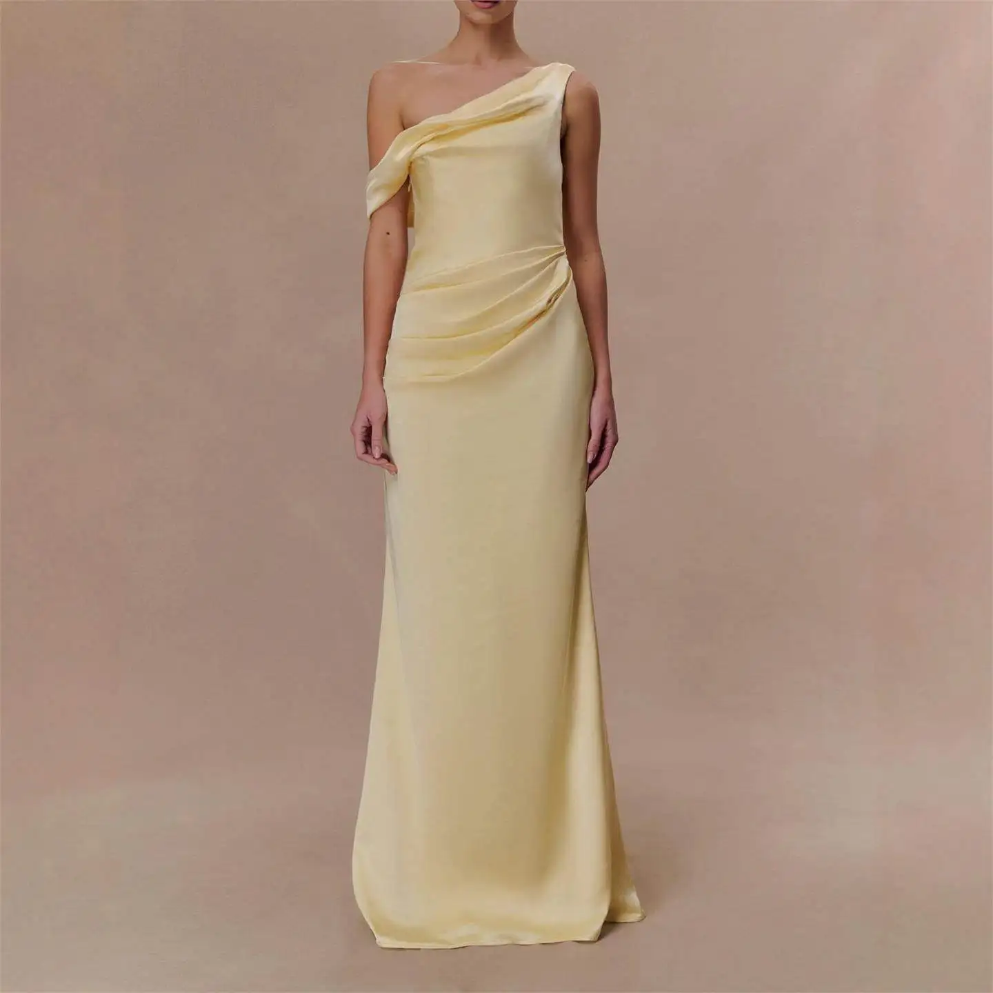 Elegant Satin High Waist Long Dress Evening Gown Shoulder Bared A-Line Skirt for Women Fashionable Summer New Style
Elegant Satin High Waist Long Dress Evening Gown Shoulder Bared A-Line Skirt for Women Fashionable Summer New Style