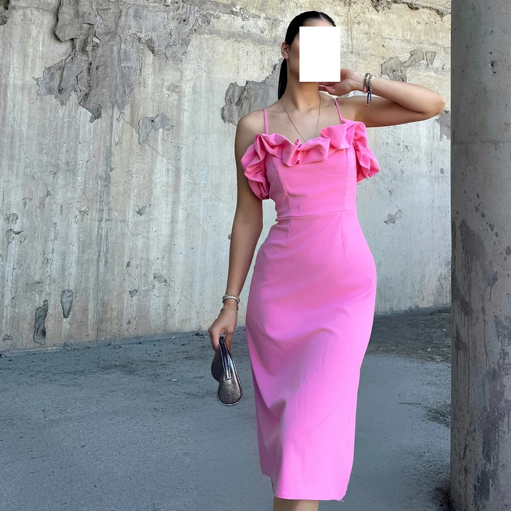 Elegant Party Dresses Woman Straight Square Neck Jersey Spaghetti Straps Sleeveless Solid Color Dresses For Formal Occasions
Elegant Party Dresses Woman Straight Square Neck Jersey Spaghetti Straps Sleeveless Solid Color Dresses For Formal Occasions