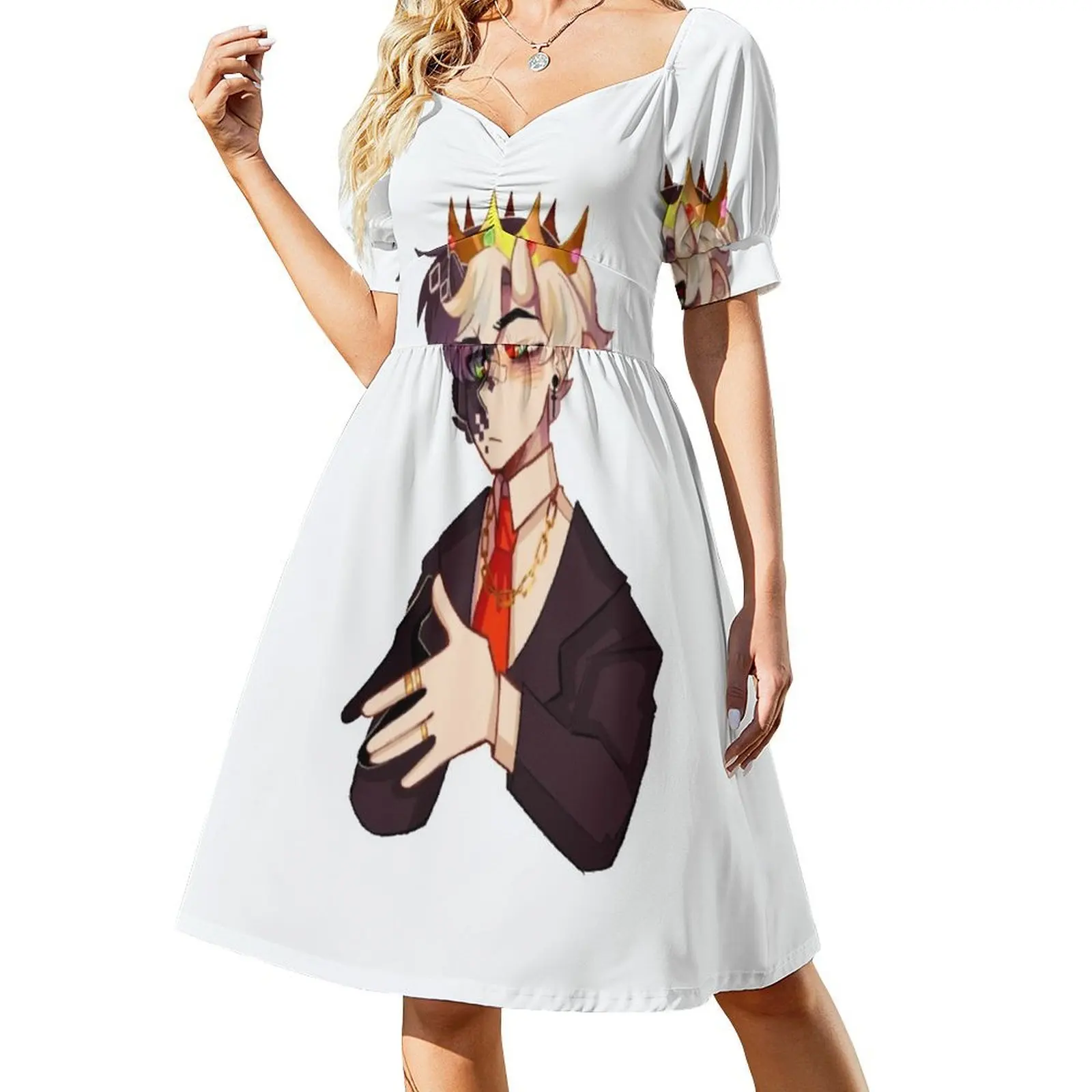 Ranboo Short-Sleeved Dress chic and elegant evening dress Bride dresses Women's summer skirt
Ranboo Short-Sleeved Dress chic and elegant evening dress Bride dresses Women's summer skirt