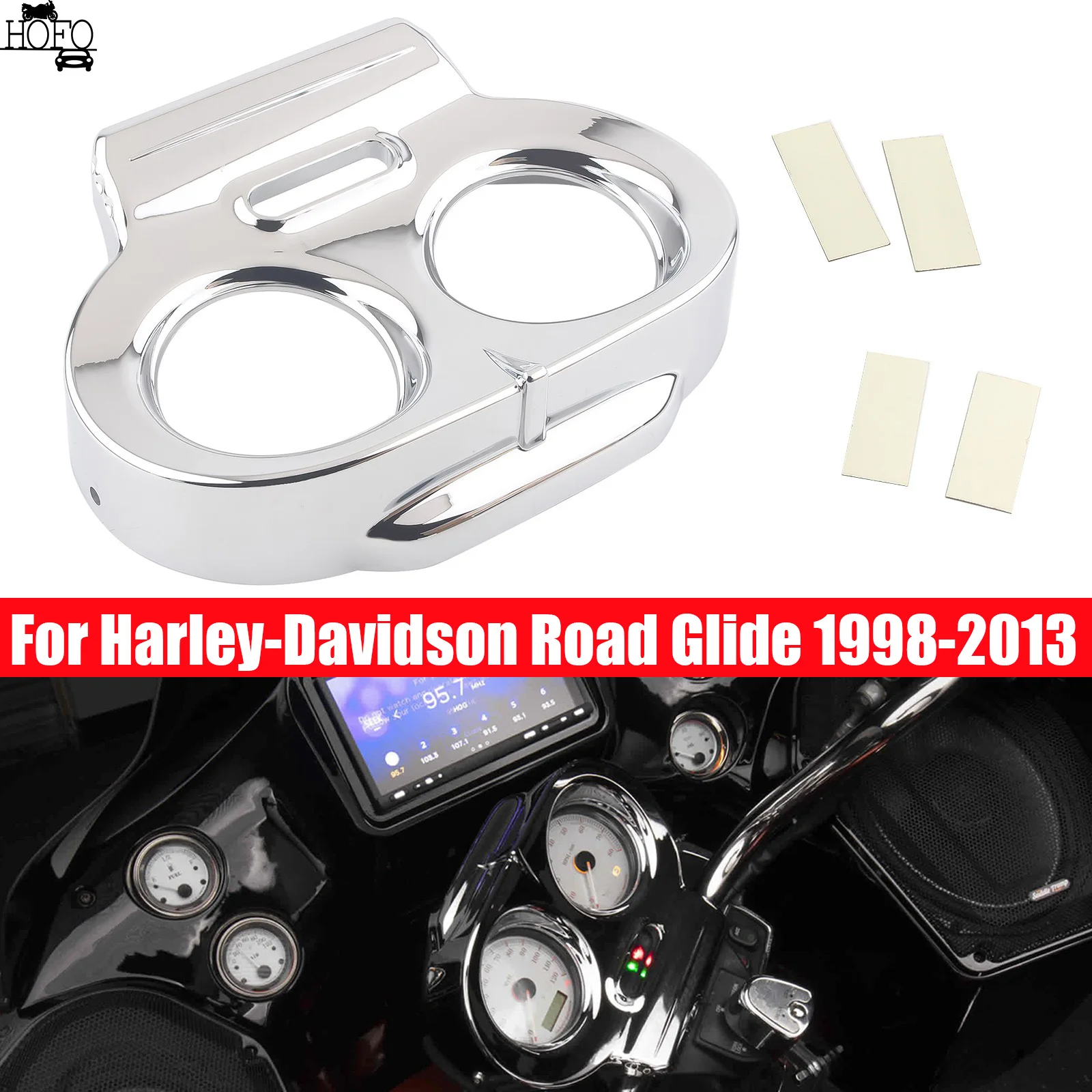 Motorcycle Gauge Cover Nacelle Fairing Housing For Harley-Davidson Road Glide 1998-2013
Motorcycle Gauge Cover Nacelle Fairing Housing For Harley-Davidson Road Glide 1998-2013