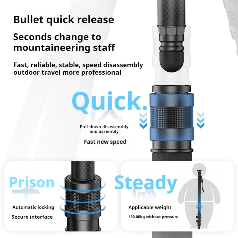 Ulanzi TT35 Tripod Hiking Stick Tripods Mountaineering Poles Mini Monopod Selfie Stick Portable Carbon Fiber Stands For Camera
Ulanzi TT35 Tripod Hiking Stick Tripods Mountaineering Poles Mini Monopod Selfie Stick Portable Carbon Fiber Stands For Camera