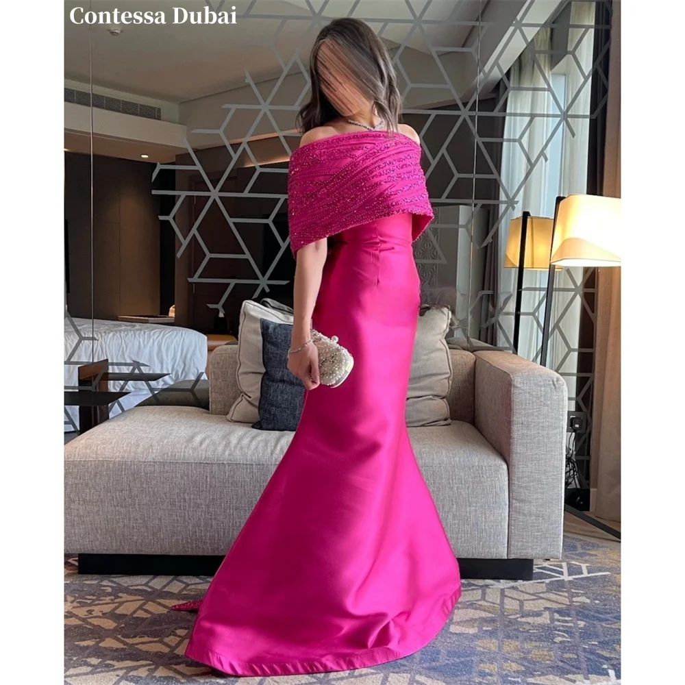 Contessa Custom Mermaid Shawl Evening Dress Shiny Sequins Satin Prom Dresses Maxi Vestidos De Noche Strapless Formal Evening
Contessa Custom Mermaid Shawl Evening Dress Shiny Sequins Satin Prom Dresses Maxi Vestidos De Noche Strapless Formal Evening