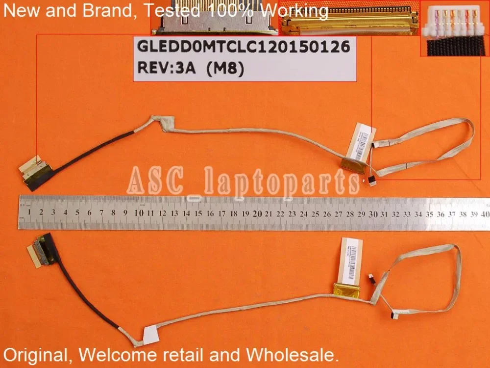New Original LCD LED Video Flex Cable For Toshiba C40-A C40D-A 40pin DD0MTCLC120
New Original LCD LED Video Flex Cable For Toshiba C40-A C40D-A 40pin DD0MTCLC120