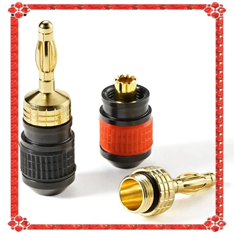24-Hour Delivery Premium Plated Quick Connect Banana Plugs: Safety Speaker Connector, With Wider Base For Maximum Signal Transfe
24-Hour Delivery Premium Plated Quick Connect Banana Plugs: Safety Speaker Connector, With Wider Base For Maximum Signal Transfe