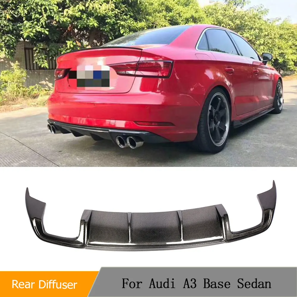 Carbon Fiber/FRP Rear Bumper Diffuser Lip Spoiler for Audi A3 Base Sedan 2017-2020 Rear Diffuser Guard Lower Protector Body Kit
Carbon Fiber/FRP Rear Bumper Diffuser Lip Spoiler for Audi A3 Base Sedan 2017-2020 Rear Diffuser Guard Lower Protector Body Kit