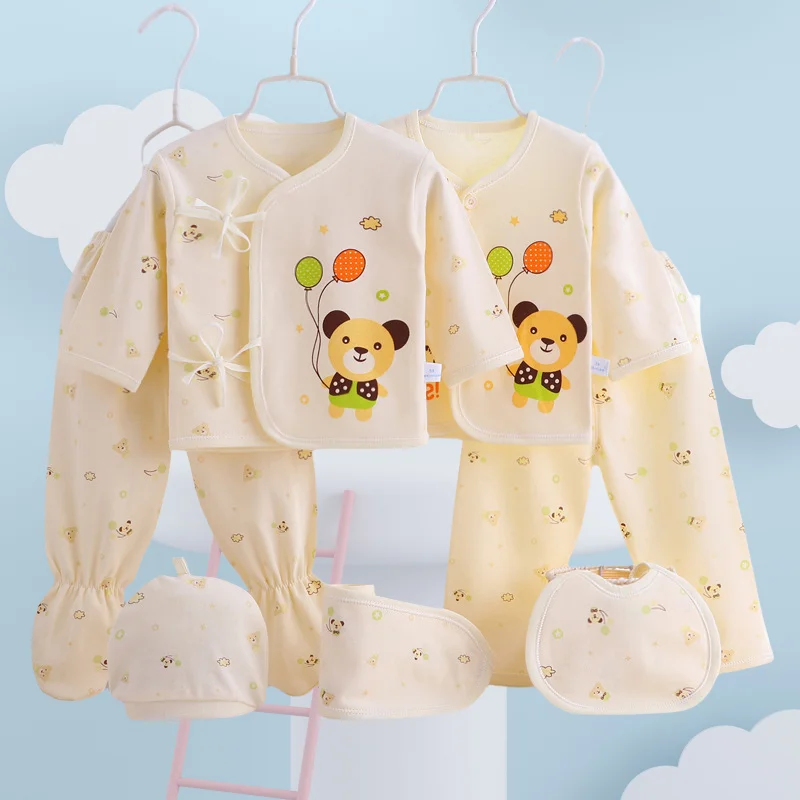 7 Pc of Pack Newborn Printed Clothes Set Shirt Pants Bibs Hat for Baby Girls Boys 0-3 Months
7 Pc of Pack Newborn Printed Clothes Set Shirt Pants Bibs Hat for Baby Girls Boys 0-3 Months
