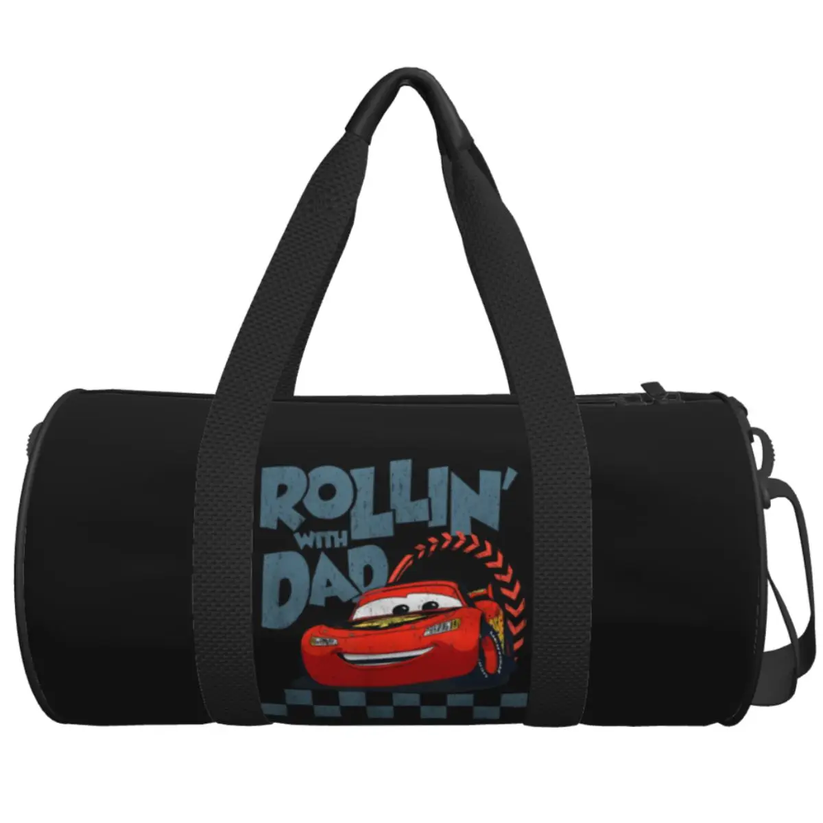 Cars Rollin' With Dad Lightning McQueen Travel Bag Casual Sports Bags Large Graphic Gym Bag Men's Printed Outdoor Fitness Bag 
Cars Rollin' With Dad Lightning McQueen Travel Bag Casual Sports Bags Large Graphic Gym Bag Men's Printed Outdoor Fitness Bag