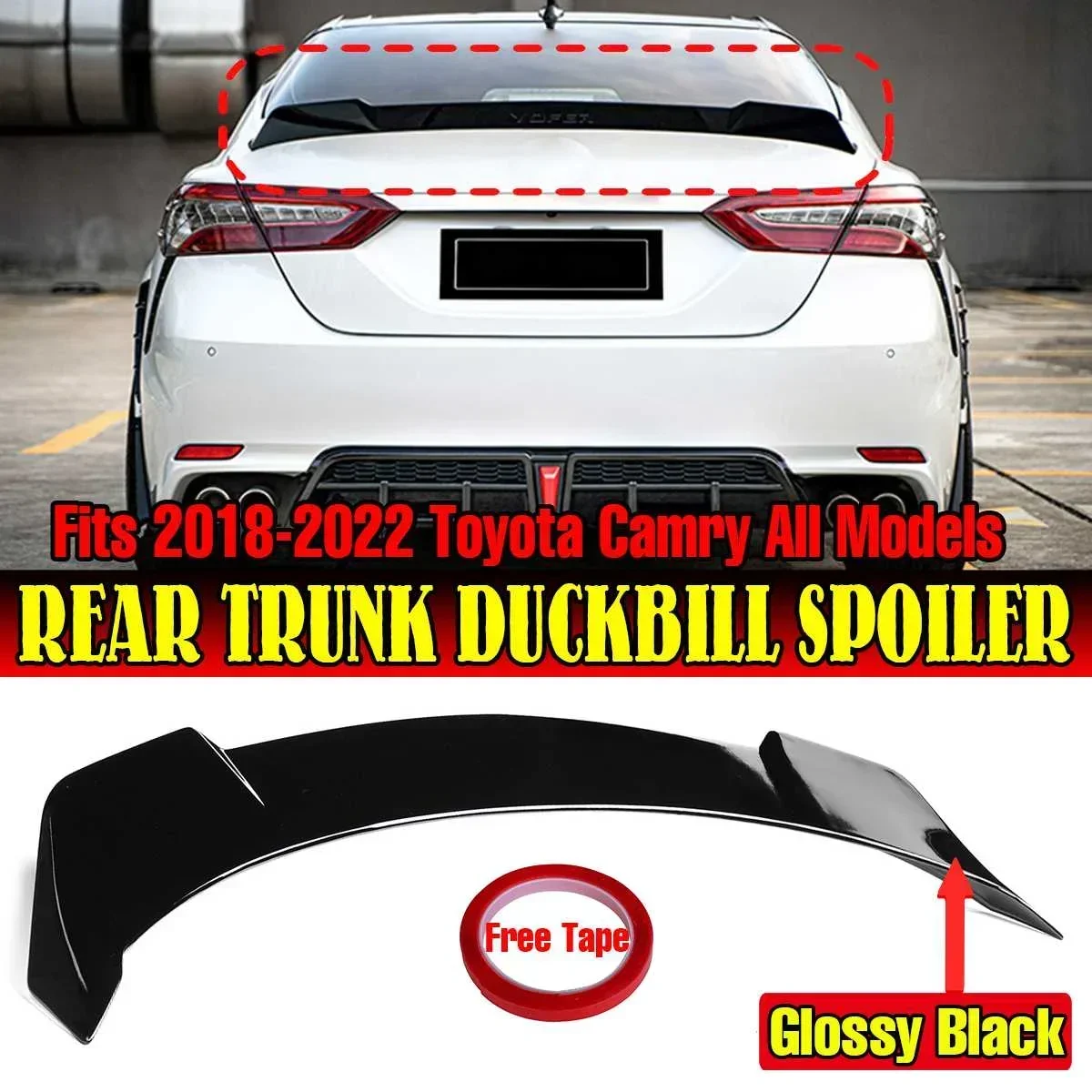 Новый автомобильный задний спойлер, расширение крыла для Toyota Camry 2018-2022, задний спойлер багажника, крыло багажника, украшение для губ, хвостовое крыло
Новый автомобильный задний спойлер, расширение крыла для Toyota Camry 2018-2022, задний спойлер багажника, крыло багажника, украшение для губ, хвостовое крыло