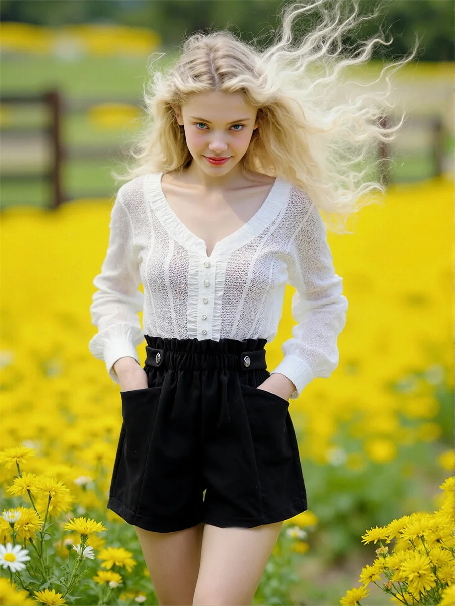 Черные шерстяные широкие шорты, женские джинсовые мини-юбки, синие плиссированные шорты с рюшами и оборками, шикарные молодые стильные винтажные милые модные шорты
Черные шерстяные широкие шорты, женские джинсовые мини-юбки, синие плиссированные шорты с рюшами и оборками, шикарные молодые стильные винтажные милые модные шорты