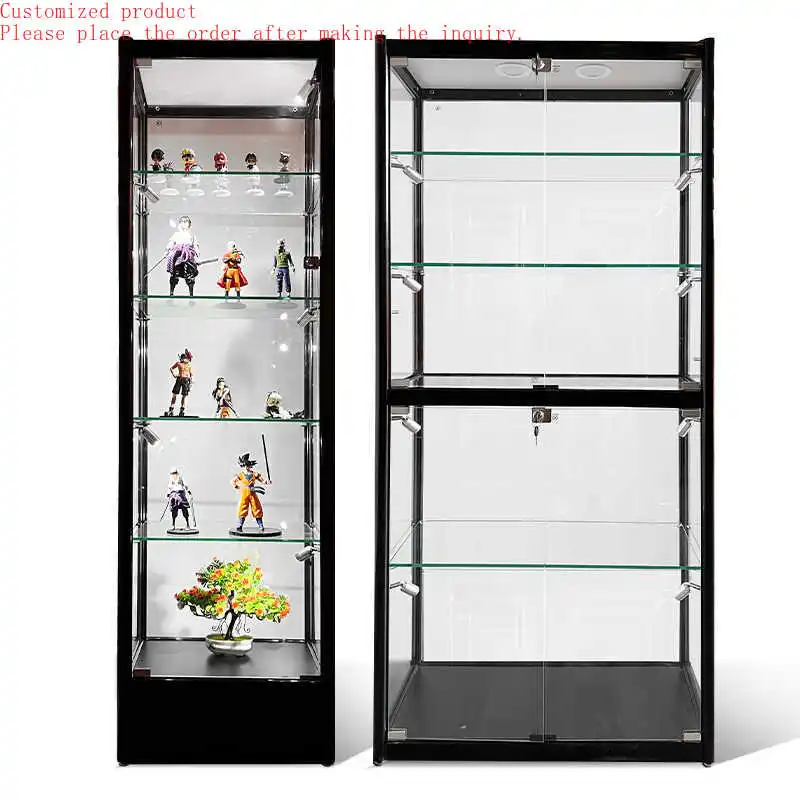 Custom.High Quality Full Vision LED Light Aluminum Frame Jewelry Showcases Display Show Case Cabinet for Retail Store Glass Show
Custom.High Quality Full Vision LED Light Aluminum Frame Jewelry Showcases Display Show Case Cabinet for Retail Store Glass Show