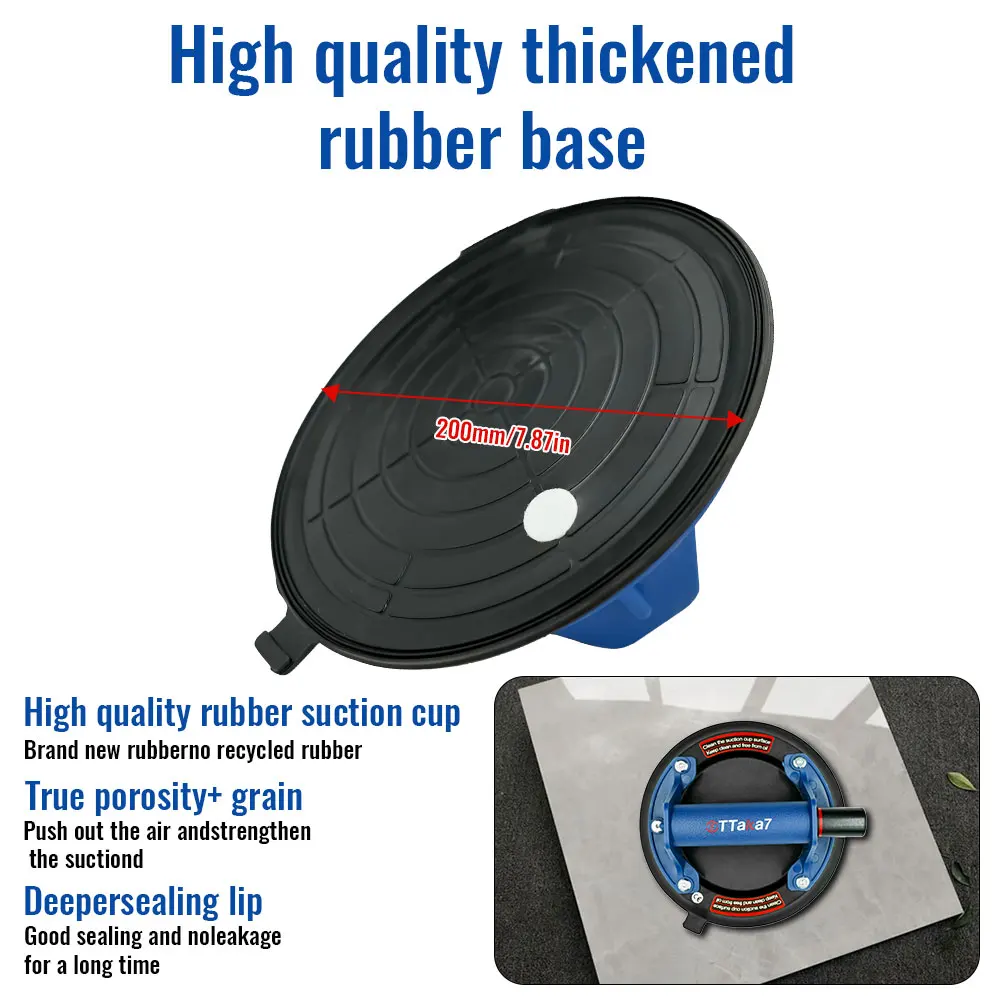 New Vacuum Suction Cup 200kg Loading Capacity Heavy Duty Vacuum Spreader for Tile Adsorption Granite Glass Lifting 8 Inch Cup
New Vacuum Suction Cup 200kg Loading Capacity Heavy Duty Vacuum Spreader for Tile Adsorption Granite Glass Lifting 8 Inch Cup