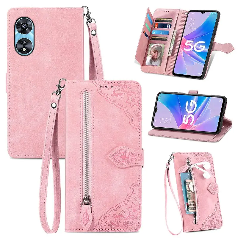 Fashion Zipper Wallet Multi Card Wrist Strap Flip Cover For OPPO A77 A76 A57 A56 A54 A52 A97 A96 A95 Magnetic Leather Phone Case
Fashion Zipper Wallet Multi Card Wrist Strap Flip Cover For OPPO A77 A76 A57 A56 A54 A52 A97 A96 A95 Magnetic Leather Phone Case