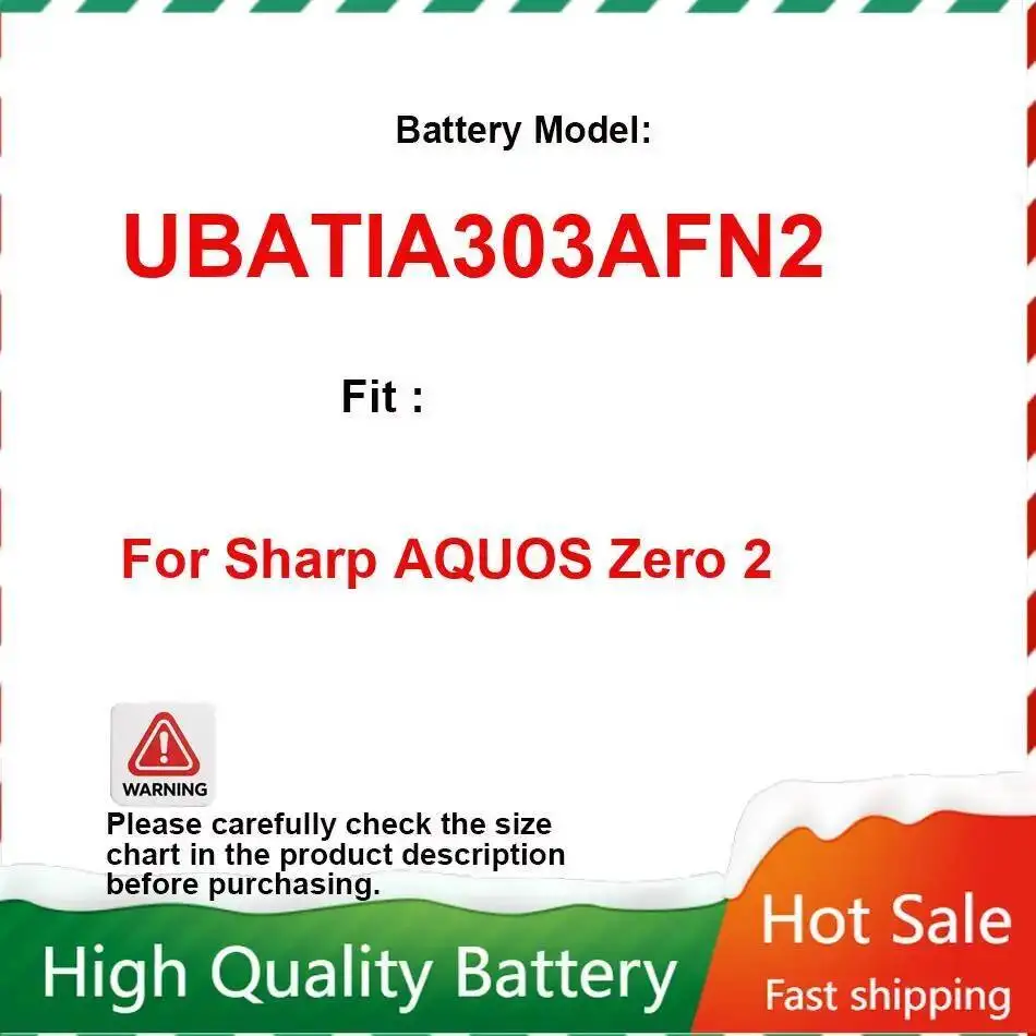 Быстрая доставка 3130 мАч для Sharp Aquos Zero 2, аккумулятор для мобильного телефона UBATIA303AFN2, долговечный
Быстрая доставка 3130 мАч для Sharp Aquos Zero 2, аккумулятор для мобильного телефона UBATIA303AFN2, долговечный