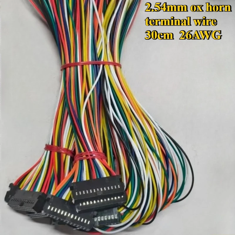 2.54mm ox horn terminal wire 2545 with convex point double row single head connection wire A2547 2*3P/4P/5P/6P/7P/8P/9P/10P 30cm
2.54mm ox horn terminal wire 2545 with convex point double row single head connection wire A2547 2*3P/4P/5P/6P/7P/8P/9P/10P 30cm
