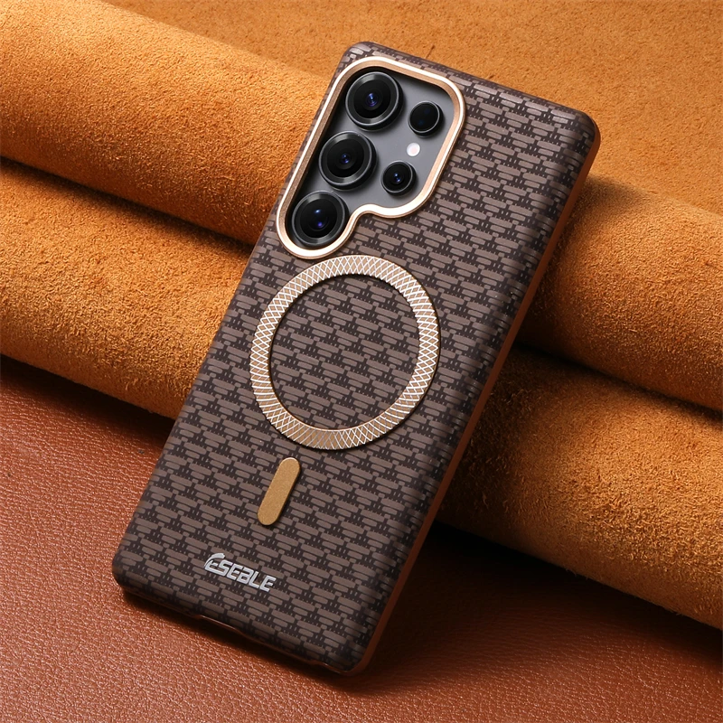 For Samsung Galaxy S26 S25 S24 Ultra Plus Business Leather Magsafe Phone Case Magnetic Wireless Charging Alloy Lens Hard Cover
For Samsung Galaxy S26 S25 S24 Ultra Plus Business Leather Magsafe Phone Case Magnetic Wireless Charging Alloy Lens Hard Cover