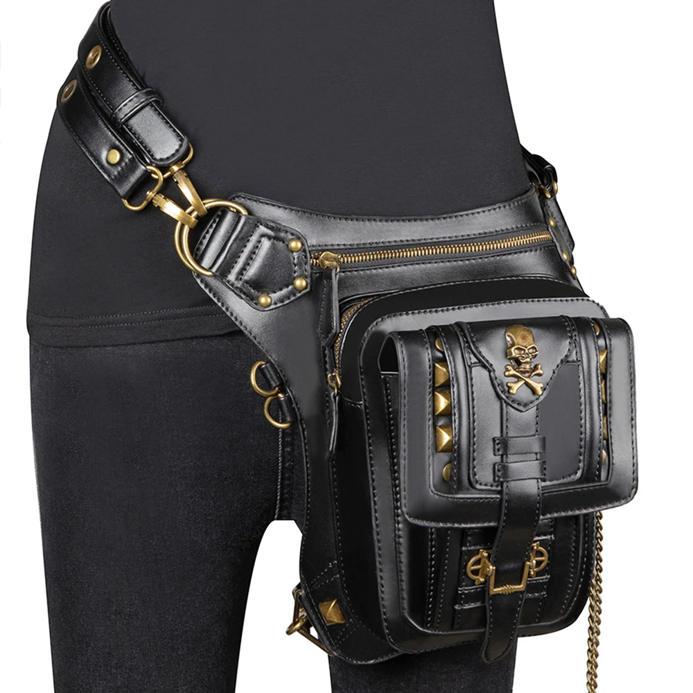 Ladies Pockets Punk Waistbag Messenger Bag Retro Mujer Women Hiking Waist Bag Male High Quality Leather Travel Leg Crossbody Bag
Ladies Pockets Punk Waistbag Messenger Bag Retro Mujer Women Hiking Waist Bag Male High Quality Leather Travel Leg Crossbody Bag