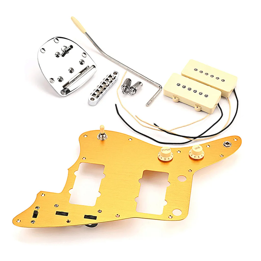 Loading Pickguards Pickup Bridge Kit with Pickguard Tremolo Bridge and Single Coil Pickups Full Replacement Set GP503
Loading Pickguards Pickup Bridge Kit with Pickguard Tremolo Bridge and Single Coil Pickups Full Replacement Set GP503