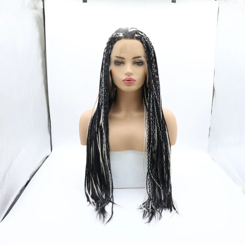 Hot girl wig, hand-woven synthetic fiber, front lace, dirty , colored thick braids wigs
Hot girl wig, hand-woven synthetic fiber, front lace, dirty , colored thick braids wigs