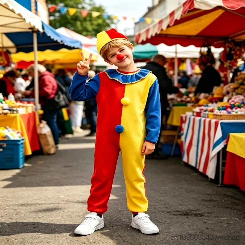 Clown Cosplay Costume for Mädchen Junge Joker Jumpsuit Halloween Enfant's Day Carnival School Party Stage Performance Outfit
Clown Cosplay Costume for Mädchen Junge Joker Jumpsuit Halloween Enfant's Day Carnival School Party Stage Performance Outfit