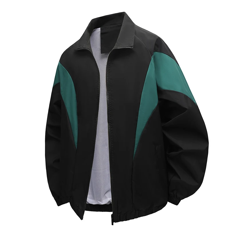 Весенне-осенняя повседневная куртка свободного кроя для мужчин и молодежи с контрастным воротником, дышащая, из полиэстера, спортивная
Весенне-осенняя повседневная куртка свободного кроя для мужчин и молодежи с контрастным воротником, дышащая, из полиэстера, спортивная