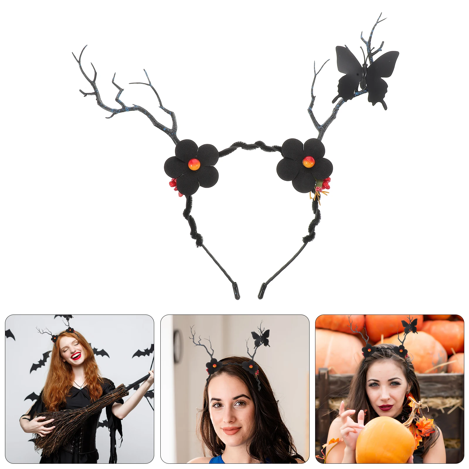 Black Butterfly Headband Unique Tree Branch Design Comfortable Elegant Party Stage Costume Accessories Crown Gothic
Black Butterfly Headband Unique Tree Branch Design Comfortable Elegant Party Stage Costume Accessories Crown Gothic