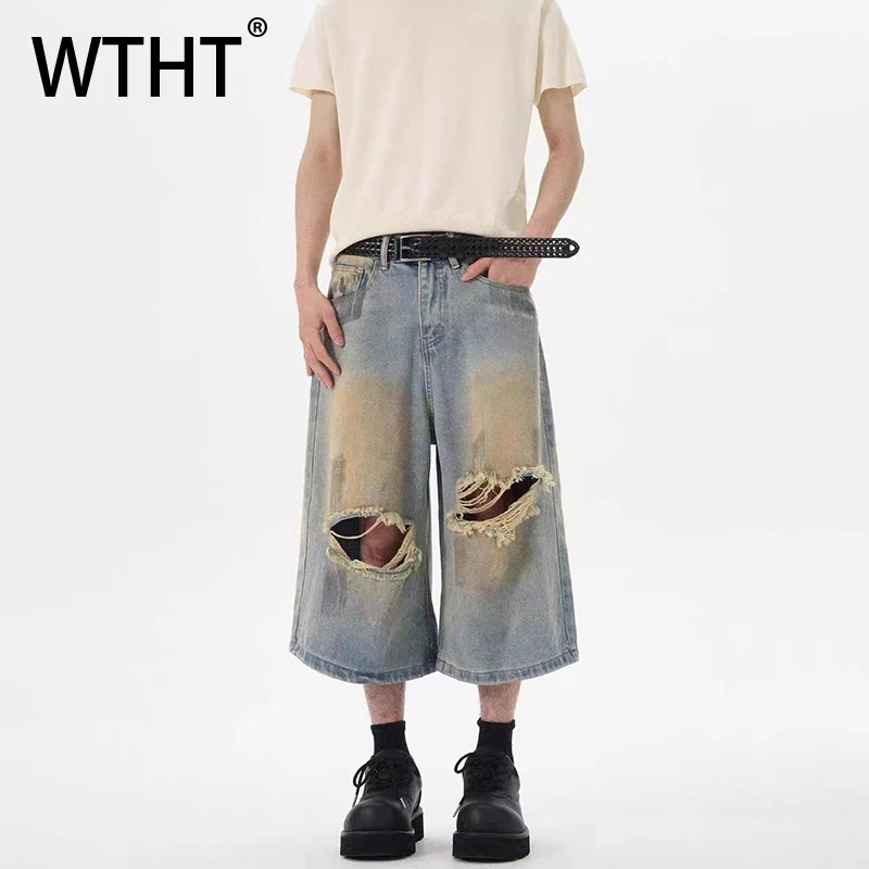 WTHT винтажные мужские джинсовые шорты с градиентными дырками, модные летние прямые короткие брюки в американском стиле 2025 года, мужские 2A1105
WTHT винтажные мужские джинсовые шорты с градиентными дырками, модные летние прямые короткие брюки в американском стиле 2025 года, мужские 2A1105