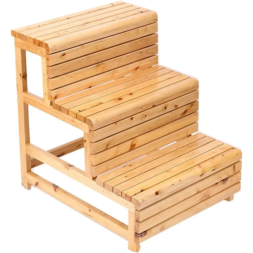 3-Step Wooden Ladder with Non-Slip Steps, Heavy Duty for Indoor and Outdoor Use, 150kg Load Capacity, Yellow
3-Step Wooden Ladder with Non-Slip Steps, Heavy Duty for Indoor and Outdoor Use, 150kg Load Capacity, Yellow