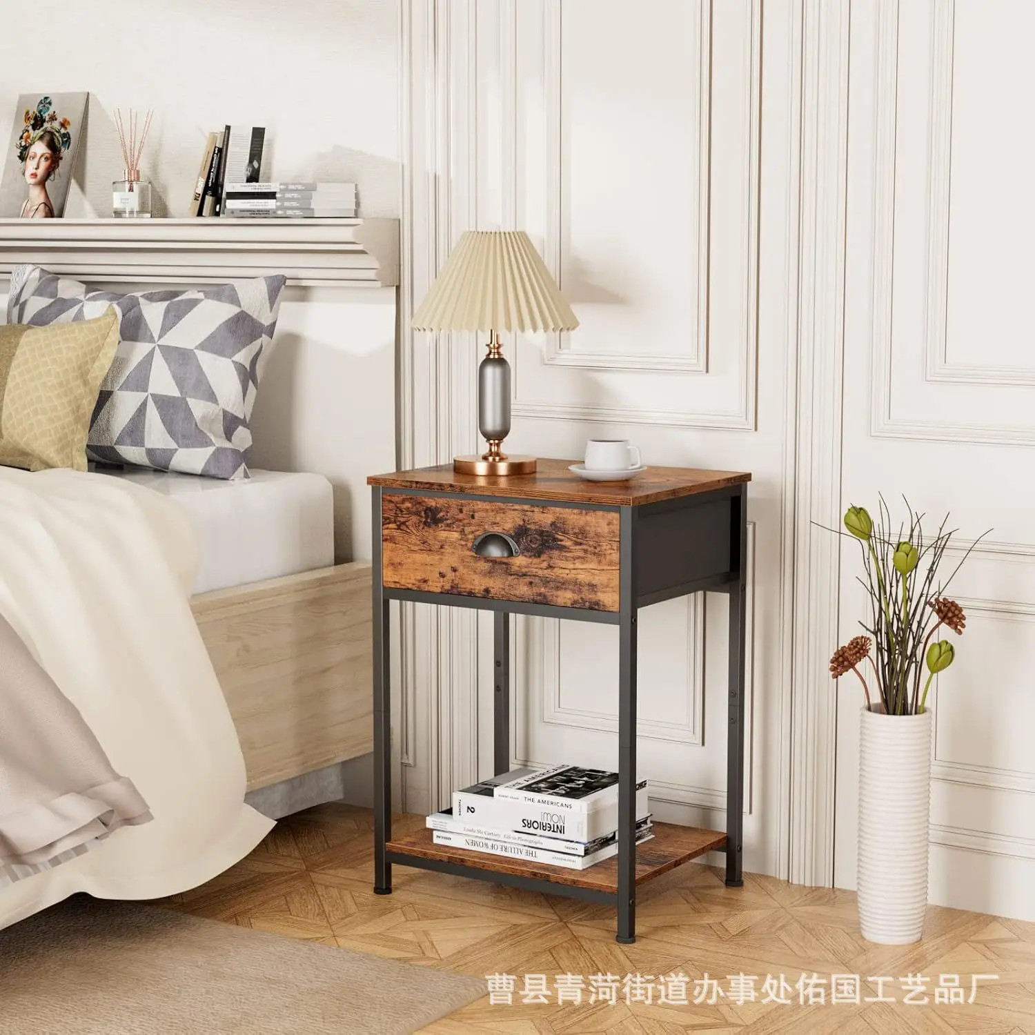 Cross-border sofa side shelf, living room small table with drawer storage rack, modern simple wrought iron bedside table
Cross-border sofa side shelf, living room small table with drawer storage rack, modern simple wrought iron bedside table