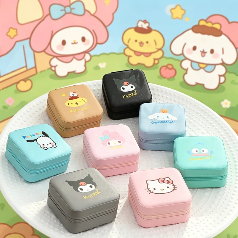 Kawaii Sanrios Cosmetic Bag Jewelry Storage Box Travel Portable Anime Figure Cute Girl's Heart Travel Accessories Storage Bag
Kawaii Sanrios Cosmetic Bag Jewelry Storage Box Travel Portable Anime Figure Cute Girl's Heart Travel Accessories Storage Bag
