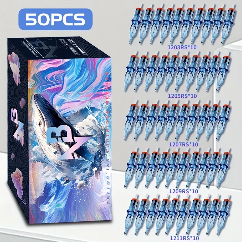 50 шт./компл. игла для тату-картриджа синего кита, 1203Rs/1205Rs/1207Rs/1209Rs/1211Rs, одноразовая игла для татуировки разных размеров, стандартный круглый лайнер, принадлежности для татуировок для татуировок и начинающих
50 шт./компл. игла для тату-картриджа синего кита, 1203Rs/1205Rs/1207Rs/1209Rs/1211Rs, одноразовая игла для татуировки разных размеров, стандартный круглый лайнер, принадлежности для татуировок для татуировок и начинающих