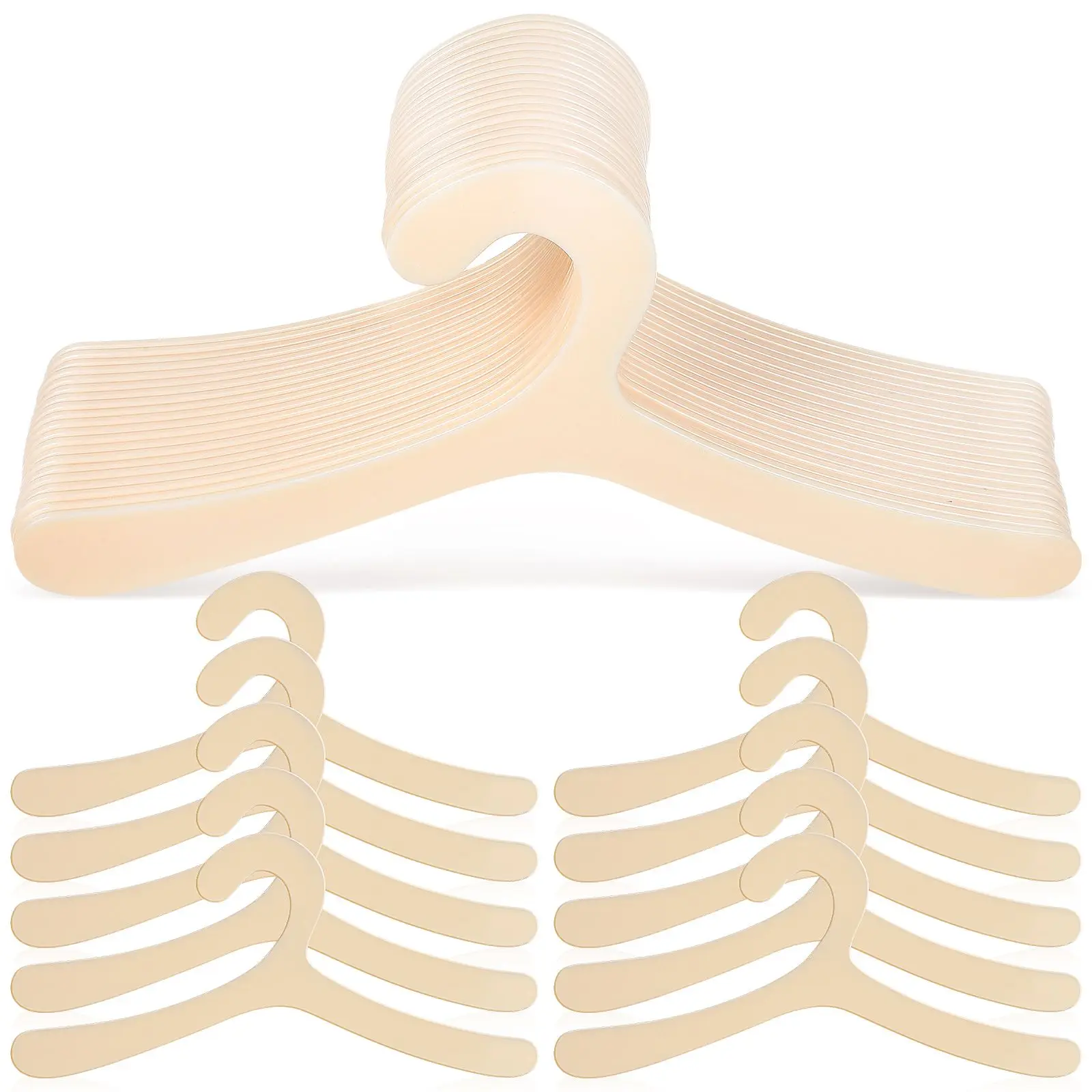 40 Pcs Pet Hanger 19cm Beige Dog Clothes Drying Rack Reusable Lightweight Practical Long Term Use Closet Shelf Storage Small
40 Pcs Pet Hanger 19cm Beige Dog Clothes Drying Rack Reusable Lightweight Practical Long Term Use Closet Shelf Storage Small