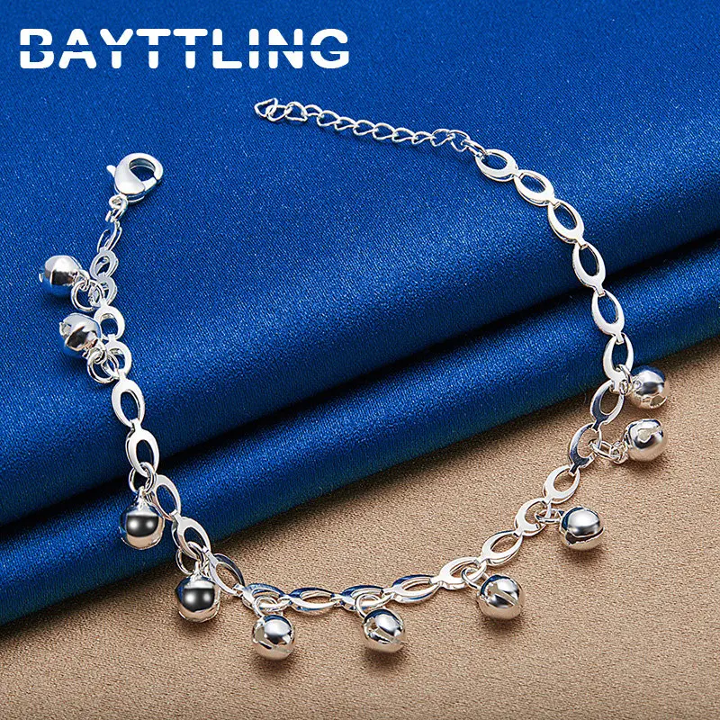 925 Sterling Silver 8 Inches Fine Bead Chain Bracelet For Women Fashion Charm Jewelry Engagement Wedding Accessories
925 Sterling Silver 8 Inches Fine Bead Chain Bracelet For Women Fashion Charm Jewelry Engagement Wedding Accessories