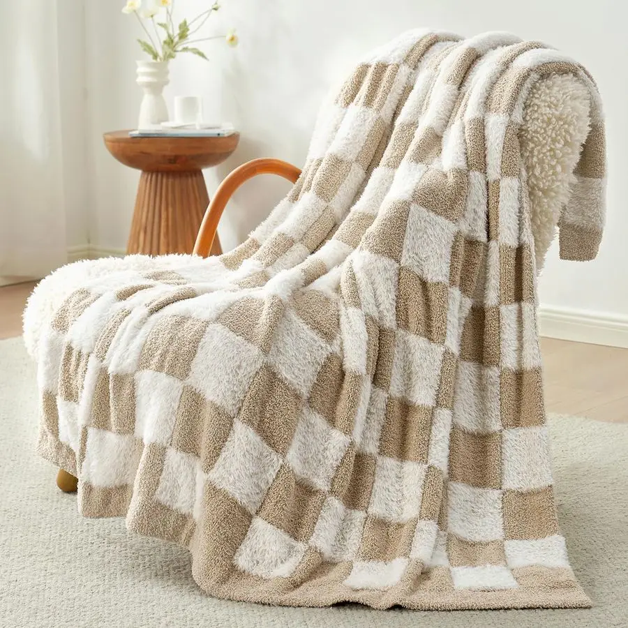 Checkered Oversized Throw Blanket Faux Fur Microfiber Blankets for Couch,Cozy Soft Warm Throw XL for Sofa Bedroom Living Room,Be
Checkered Oversized Throw Blanket Faux Fur Microfiber Blankets for Couch,Cozy Soft Warm Throw XL for Sofa Bedroom Living Room,Be