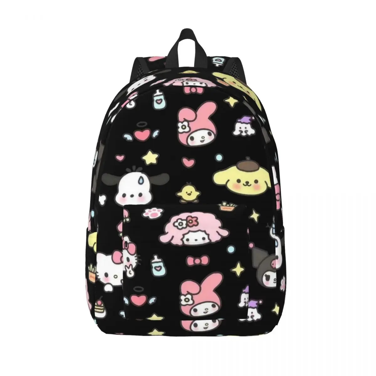 Hello Kitty Pochacco Pom Pom Purin Melody для подростков, школьные сумки для книг, холщовый рюкзак с героями мультфильмов, подарок для колледжа средней школы 
Hello Kitty Pochacco Pom Pom Purin Melody для подростков, школьные сумки для книг, холщовый рюкзак с героями мультфильмов, подарок для колледжа средней школы