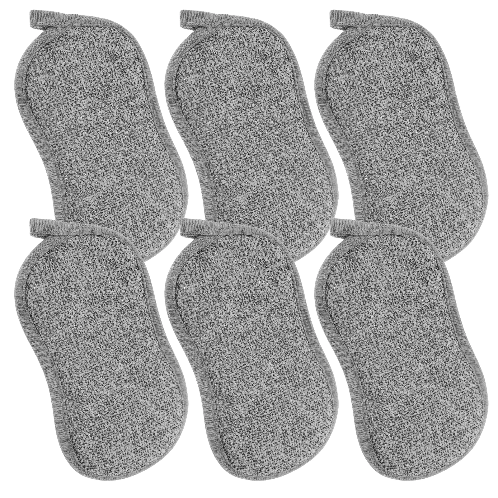 6 Pcs Gray Bamboo Fiber Non Stick Oil Sponge Scrub Reusable Kitchen Cleaning Wok Sponges Multi Function Household
6 Pcs Gray Bamboo Fiber Non Stick Oil Sponge Scrub Reusable Kitchen Cleaning Wok Sponges Multi Function Household