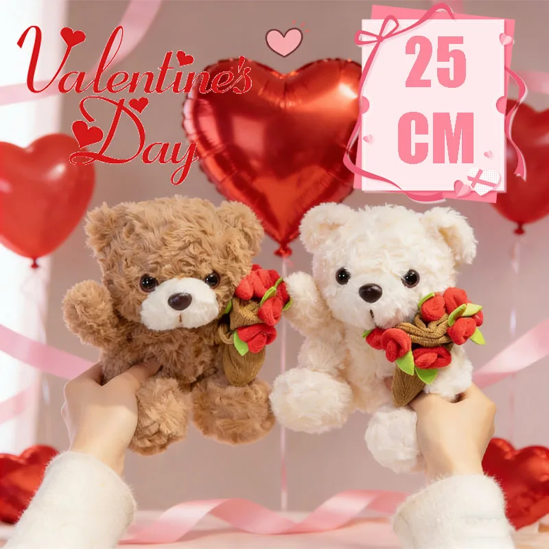 25CM Rose Bear Plush Flower Teddy Bear Valentine's Day Gift Bear Cartoon Stuffed Animal Romantic Gift Idea
25CM Rose Bear Plush Flower Teddy Bear Valentine's Day Gift Bear Cartoon Stuffed Animal Romantic Gift Idea
