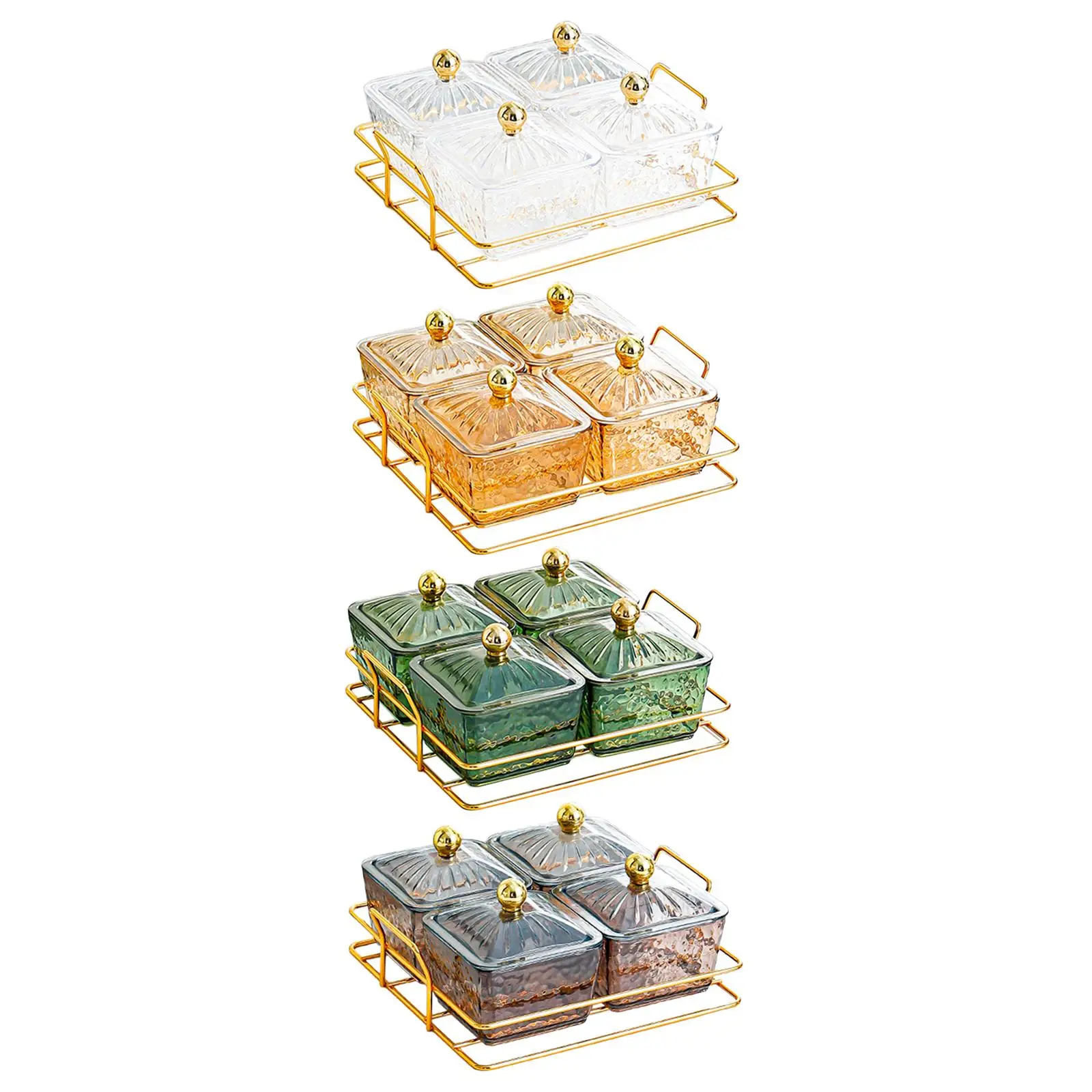 Divided Serving Dishes 4 Compartments Food Storage Box with Lid Removable Snacks Bowls for Candy Snacks Nuts Cookies Chips
Divided Serving Dishes 4 Compartments Food Storage Box with Lid Removable Snacks Bowls for Candy Snacks Nuts Cookies Chips