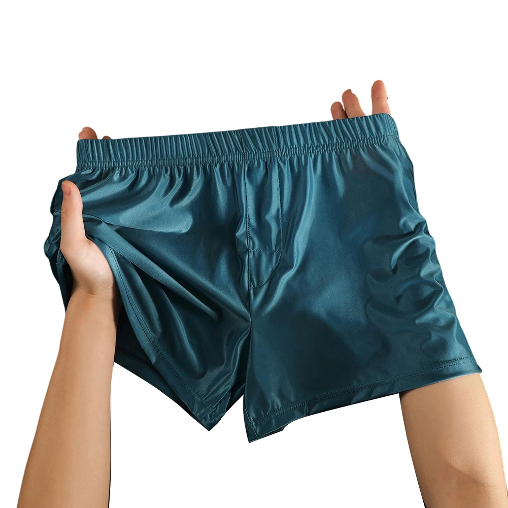 Men Satin-like Glossy Soft Boxers Ice Silk Loose Men Underpants Extreme Night Underwear Homewear Sleep Shorts Men's Clothing
Men Satin-like Glossy Soft Boxers Ice Silk Loose Men Underpants Extreme Night Underwear Homewear Sleep Shorts Men's Clothing