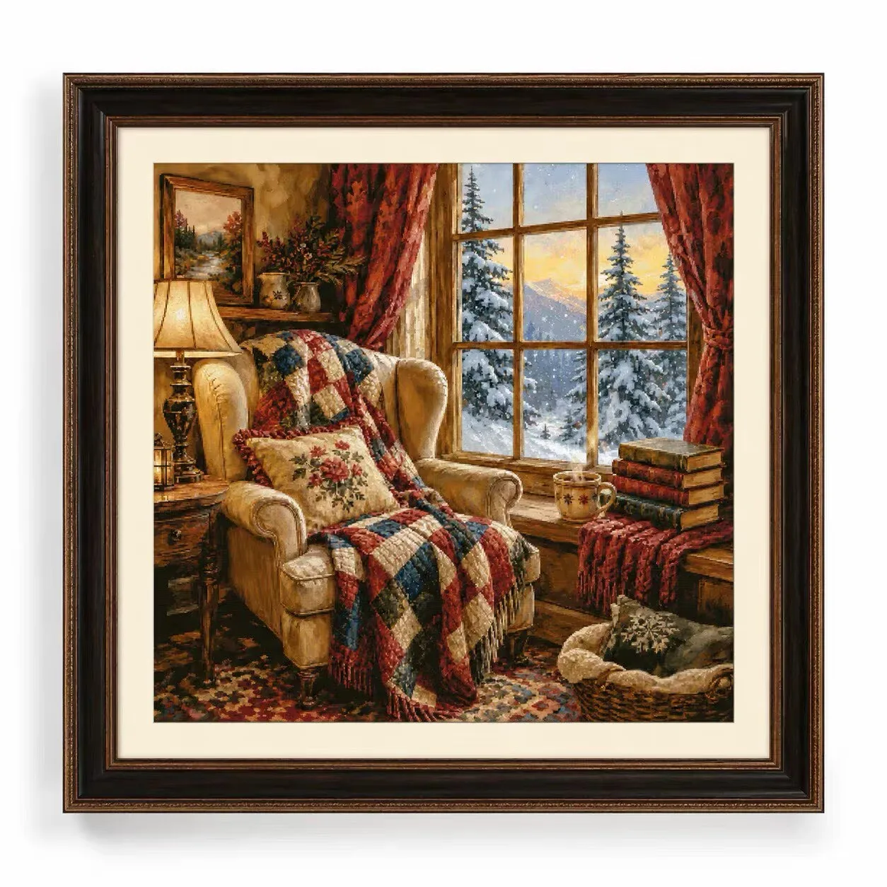 ZZ8834-Warm Winter Study Room 14CT 16CT 18CT Stamped Cross Stitch DIY Set Pattern Kit Needlework Embroidery 115 Colors
ZZ8834-Warm Winter Study Room 14CT 16CT 18CT Stamped Cross Stitch DIY Set Pattern Kit Needlework Embroidery 115 Colors