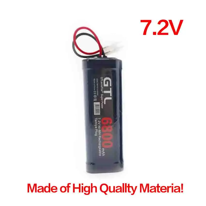 ▶7.2V Battery 6800mAh NiMH Battery Pack RCcar Truck Bugibot Tank Ni MhBattery Gray Dinner Power Supply,with Tamiya Connectors
▶7.2V Battery 6800mAh NiMH Battery Pack RCcar Truck Bugibot Tank Ni MhBattery Gray Dinner Power Supply,with Tamiya Connectors