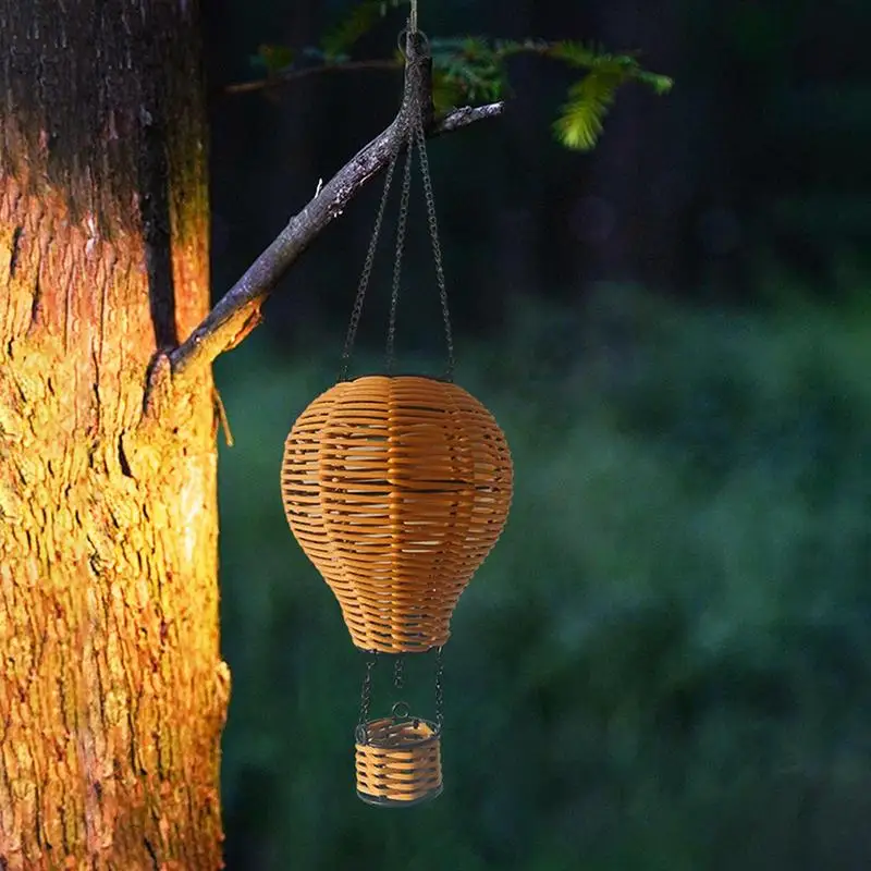 Rattan Lantern Solar Chandelier Hot Air Balloon Design Weather-Resistant Modern Bright Lamp Hangable Lighting For Porch Garden
Rattan Lantern Solar Chandelier Hot Air Balloon Design Weather-Resistant Modern Bright Lamp Hangable Lighting For Porch Garden