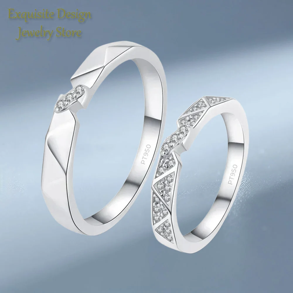 Sparkly PT950 Platinum Unisex Ring, Moissanite Diamond Lovers Women&Men Couple Rings, Wedding Band Valentine's Day Gift
Sparkly PT950 Platinum Unisex Ring, Moissanite Diamond Lovers Women&Men Couple Rings, Wedding Band Valentine's Day Gift