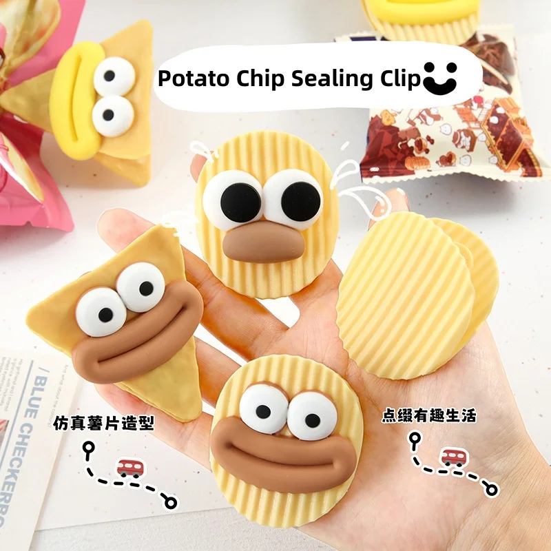 4Pcs Clips for Packages Sealing Clip Creative Simulation Modeling Potato Clip Food Bag Storage Cute Spring Clip Kitchen Clamp
4Pcs Clips for Packages Sealing Clip Creative Simulation Modeling Potato Clip Food Bag Storage Cute Spring Clip Kitchen Clamp