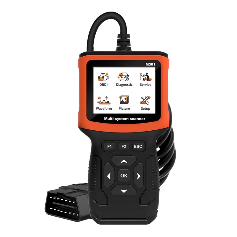 M301 OBD2 сканер автомобильных кодов для проверки времени автомобильный неисправностей OBD II EOBD считыватель кодов автомобильный диагностический инструмент
M301 OBD2 сканер автомобильных кодов для проверки времени автомобильный неисправностей OBD II EOBD считыватель кодов автомобильный диагностический инструмент